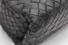 Authentic BOTTEGA VENETA Intrecciato Leather Shoulder Hand Bag Black Junk 7456K