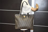 Authentic FENDI Vintage Zucca Shoulder Tote Bag PVC Leather Brown 7457I