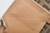 Authentic FENDI Vintage Zucchino Shoulder Tote Bag Canvas Leather Brown 7459I