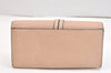 Authentic Chloe Vintage Alphabet Long Wallet Purse Leather Pink 7461K