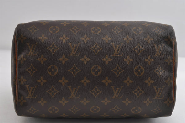 Authentic Louis Vuitton Monogram Speedy 30 Hand Boston Bag M41526 LV 7464I