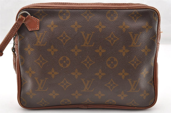 Authentic Louis Vuitton Monogram Pochette Sport Clutch Hand Bag Old Model 7465I