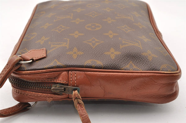 Authentic Louis Vuitton Monogram Pochette Sport Clutch Hand Bag Old Model 7465I