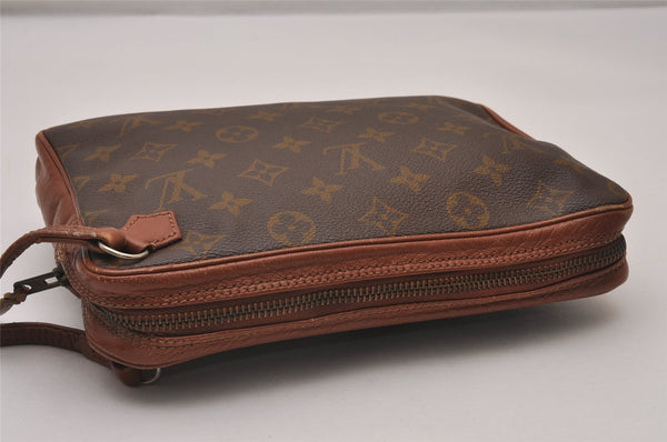 Authentic Louis Vuitton Monogram Pochette Sport Clutch Hand Bag Old Model 7465I