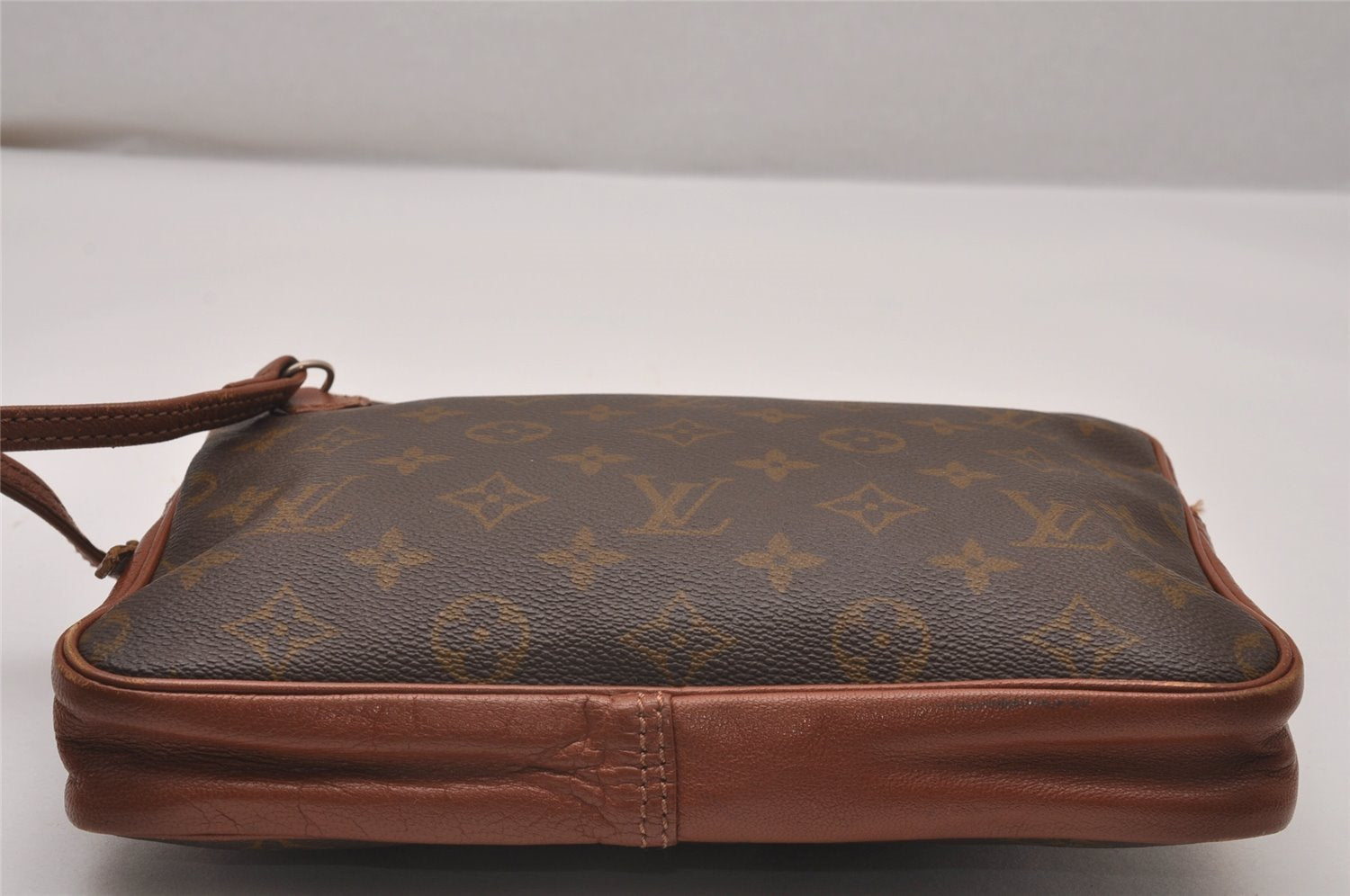 Authentic Louis Vuitton Monogram Pochette Sport Clutch Hand Bag Old Model 7465I