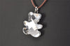 Authentic SWAROVSKI Leather Cord Necklace Bear Motif Clear Brown 7465K