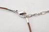 Authentic SWAROVSKI Leather Cord Necklace Bear Motif Clear Brown 7465K