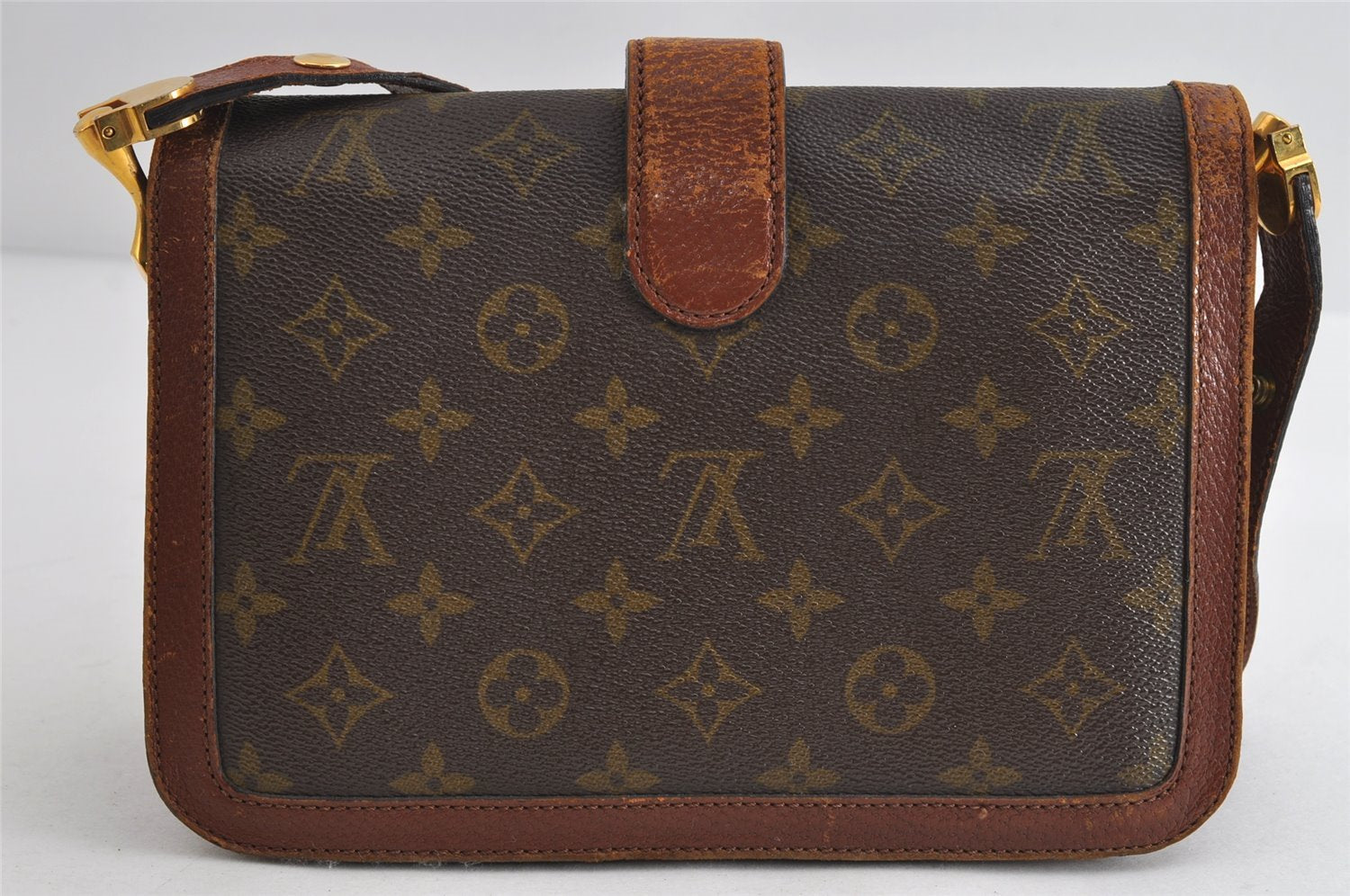 Authentic Louis Vuitton Monogram Sac Vendome Shoulder Cross Bag Old Model 7466I