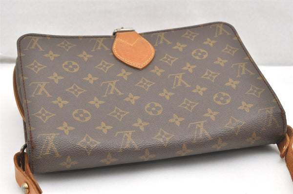 Authentic Louis Vuitton Monogram Cartouchiere GM Shoulder Bag Old Model 7466K