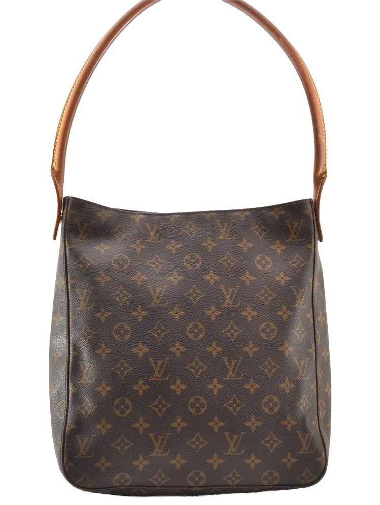 Authentic Louis Vuitton Monogram Looping GM Shoulder Bag M51145 LV 7467I