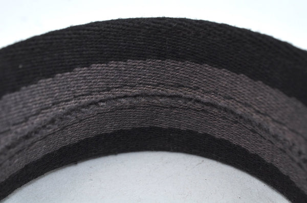 Authentic HERMES Fourre Tout PM Vintage Hand Tote Bag Canvas Black 7468H