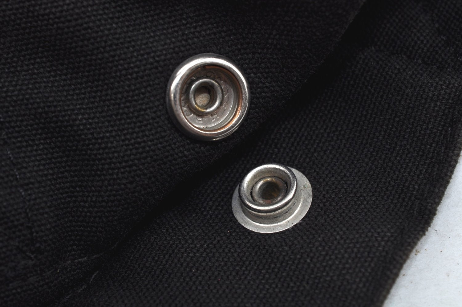 Authentic HERMES Fourre Tout PM Vintage Hand Tote Bag Canvas Black 7468H