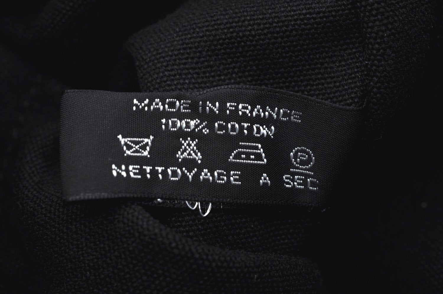 Authentic HERMES Fourre Tout PM Vintage Hand Tote Bag Canvas Black 7468H