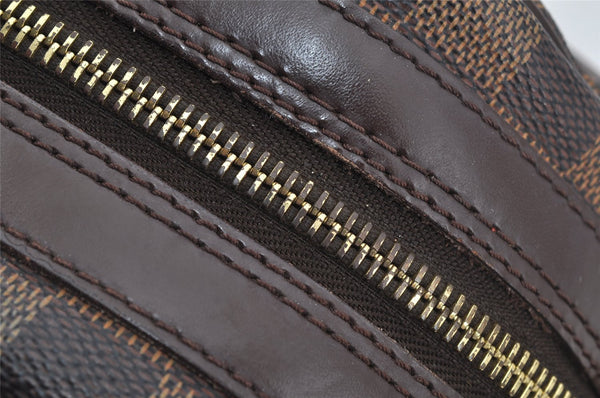 Authentic Louis Vuitton Damier Duomo Hand Boston Bag Purse N60008 LV 7468I