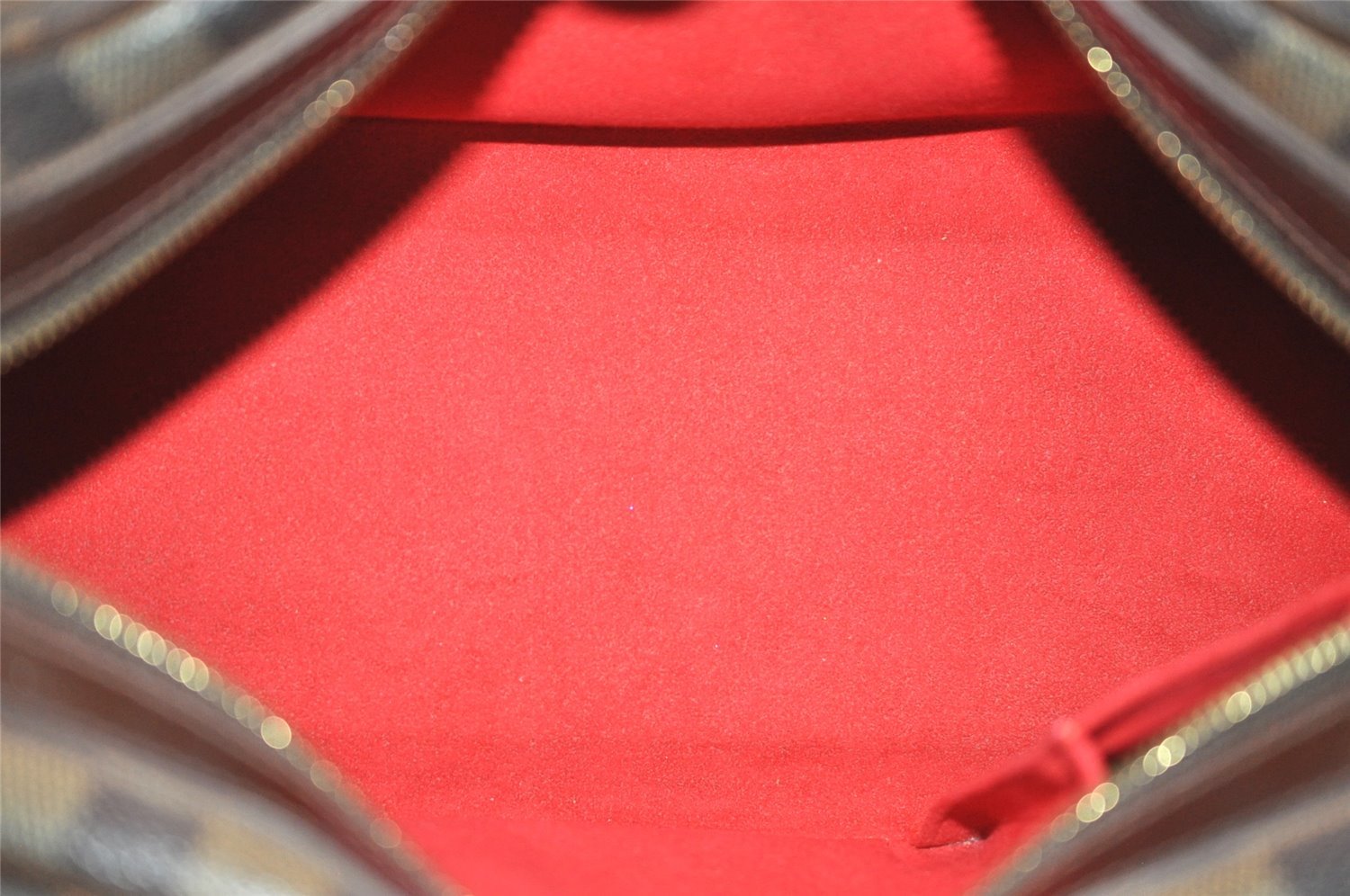 Authentic Louis Vuitton Damier Duomo Hand Boston Bag Purse N60008 LV 7468I