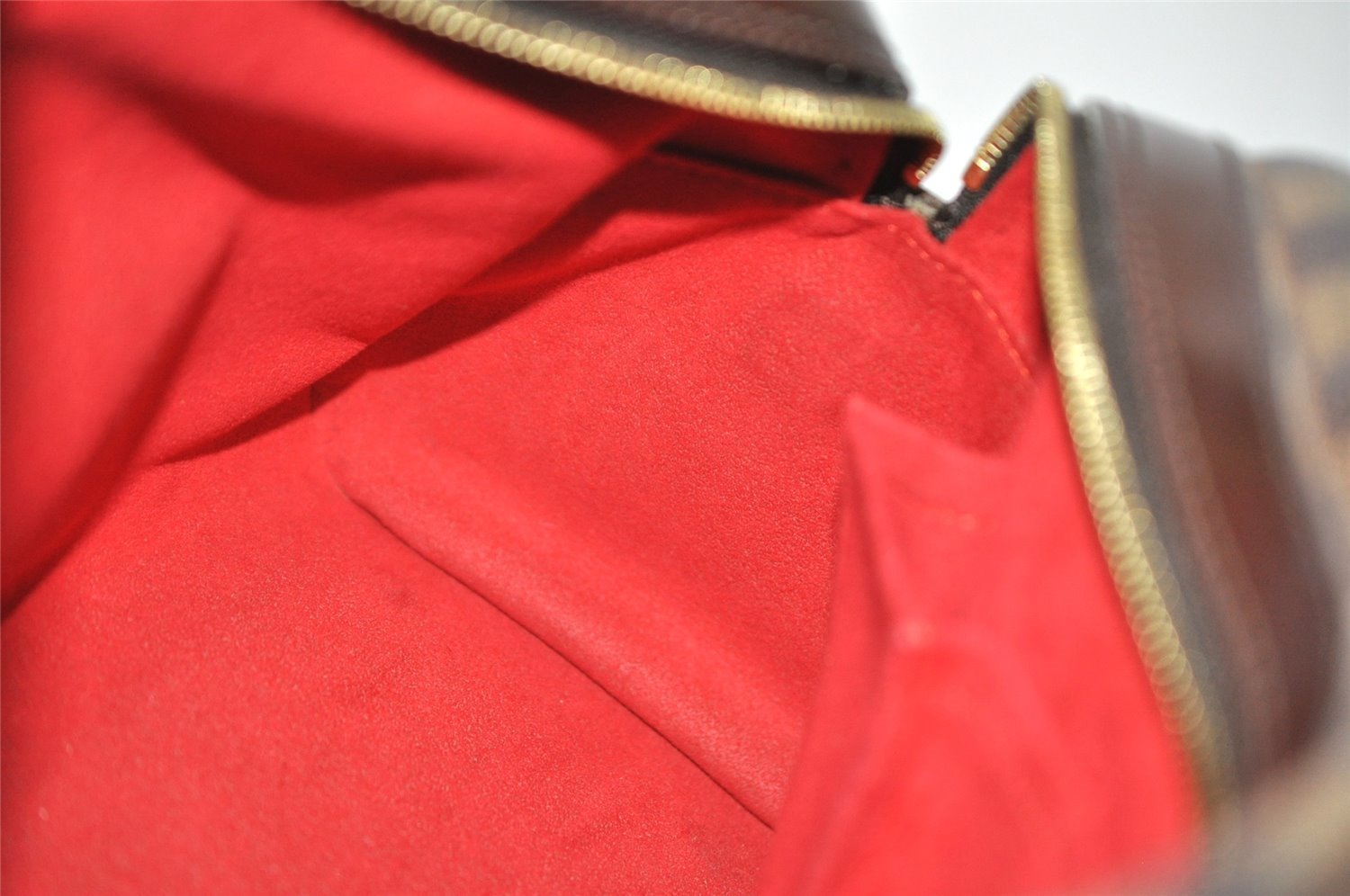 Authentic Louis Vuitton Damier Duomo Hand Boston Bag Purse N60008 LV 7468I