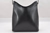 Authentic GUCCI Vintage Shoulder Bag Purse Leather Black 7469I