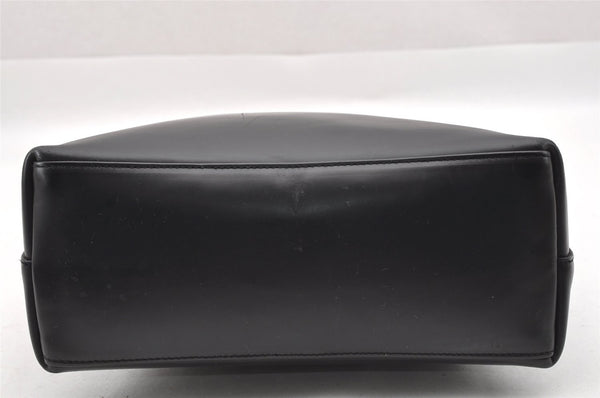 Authentic GUCCI Vintage Shoulder Bag Purse Leather Black 7469I