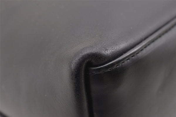 Authentic GUCCI Vintage Shoulder Bag Purse Leather Black 7469I