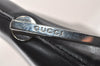Authentic GUCCI Vintage Shoulder Bag Purse Leather Black 7469I