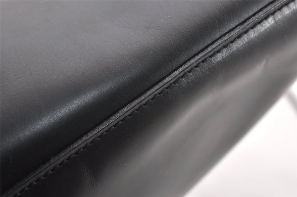 Authentic GUCCI Vintage Shoulder Bag Purse Leather Black 7469I