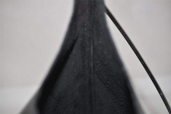 Authentic GUCCI Vintage Shoulder Bag Purse Leather Black 7469I