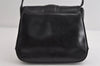 Authentic GUCCI Vintage Shoulder Bag Purse Leather Black 7471I