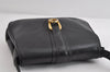Authentic GUCCI Vintage Shoulder Bag Purse Leather Black 7471I