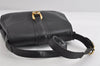 Authentic GUCCI Vintage Shoulder Bag Purse Leather Black 7471I