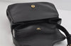 Authentic GUCCI Vintage Shoulder Bag Purse Leather Black 7471I