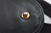 Authentic GUCCI Vintage Shoulder Bag Purse Leather Black 7471I