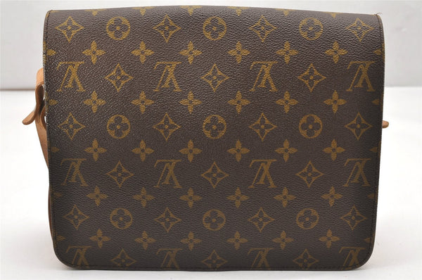 Authentic Louis Vuitton Monogram Cartouchiere GM Shoulder Bag Old Model 7471K