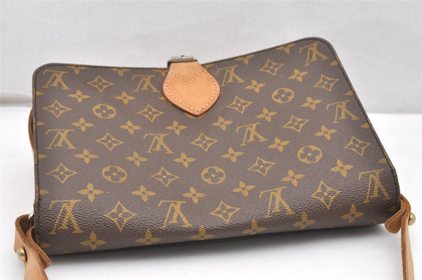 Authentic Louis Vuitton Monogram Cartouchiere GM Shoulder Bag Old Model 7471K