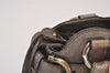 Authentic Salvatore Ferragamo Gancini Leather Shoulder Hand Bag Gray 7473I
