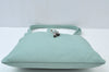 Authentic Salvatore Ferragamo Shoulder Drawstring Bag Leather Light Blue 7474I