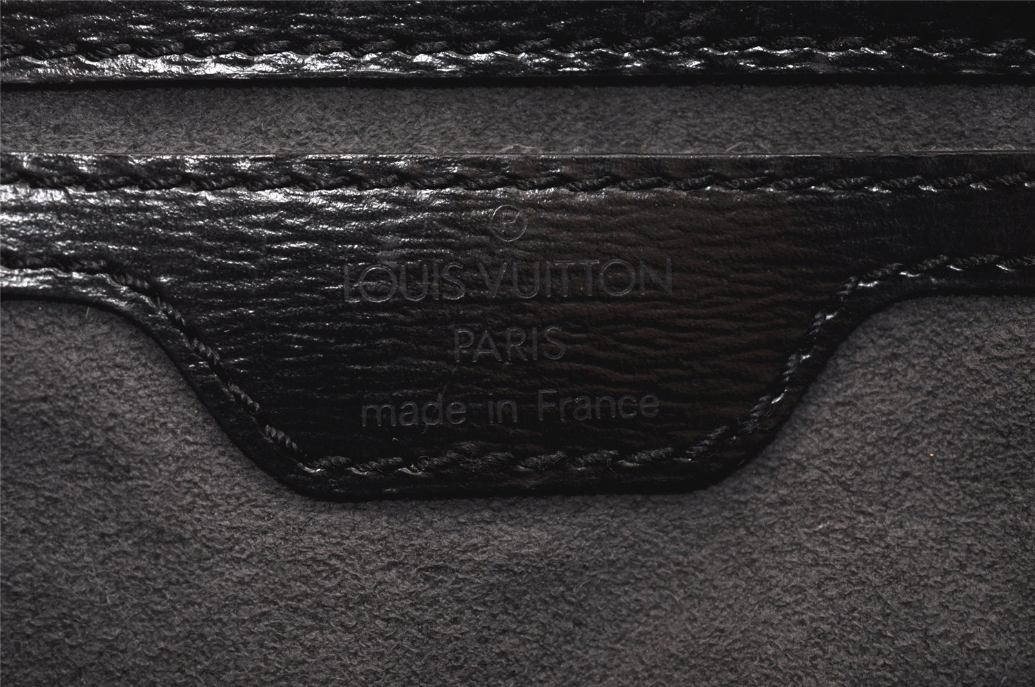 Authentic Louis Vuitton Epi Saint Jacques Hand Bag Black M52272 LV 7474K