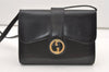 Authentic GUCCI Shoulder Hand Bag Purse Leather Black Junk 7475J