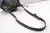 Authentic GUCCI Micro GG PVC Leather Shoulder Drawstring Bag Black Junk 7476J