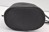 Authentic GUCCI Micro GG PVC Leather Shoulder Drawstring Bag Black Junk 7476J