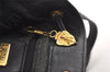 Authentic GUCCI Micro GG PVC Leather Shoulder Drawstring Bag Black Junk 7476J