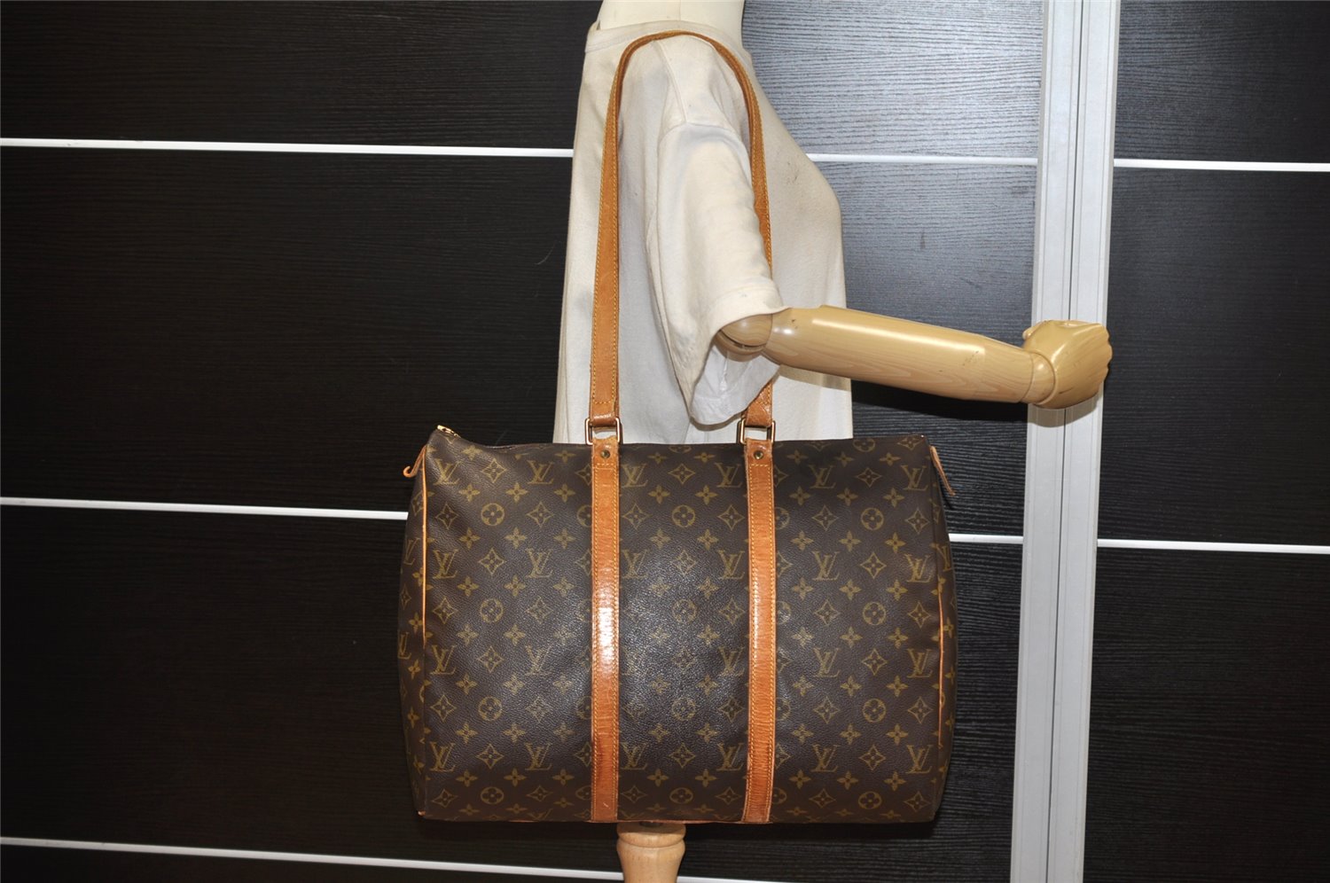 Authentic Louis Vuitton Monogram Flanerie 45 Shoulder Bag M51115 LV Junk 7476K