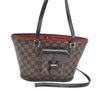Authentic Louis Vuitton Damier Manosque PM Shoulder Tote Bag N51121 Junk 7477H