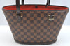 Authentic Louis Vuitton Damier Manosque PM Shoulder Tote Bag N51121 Junk 7477H