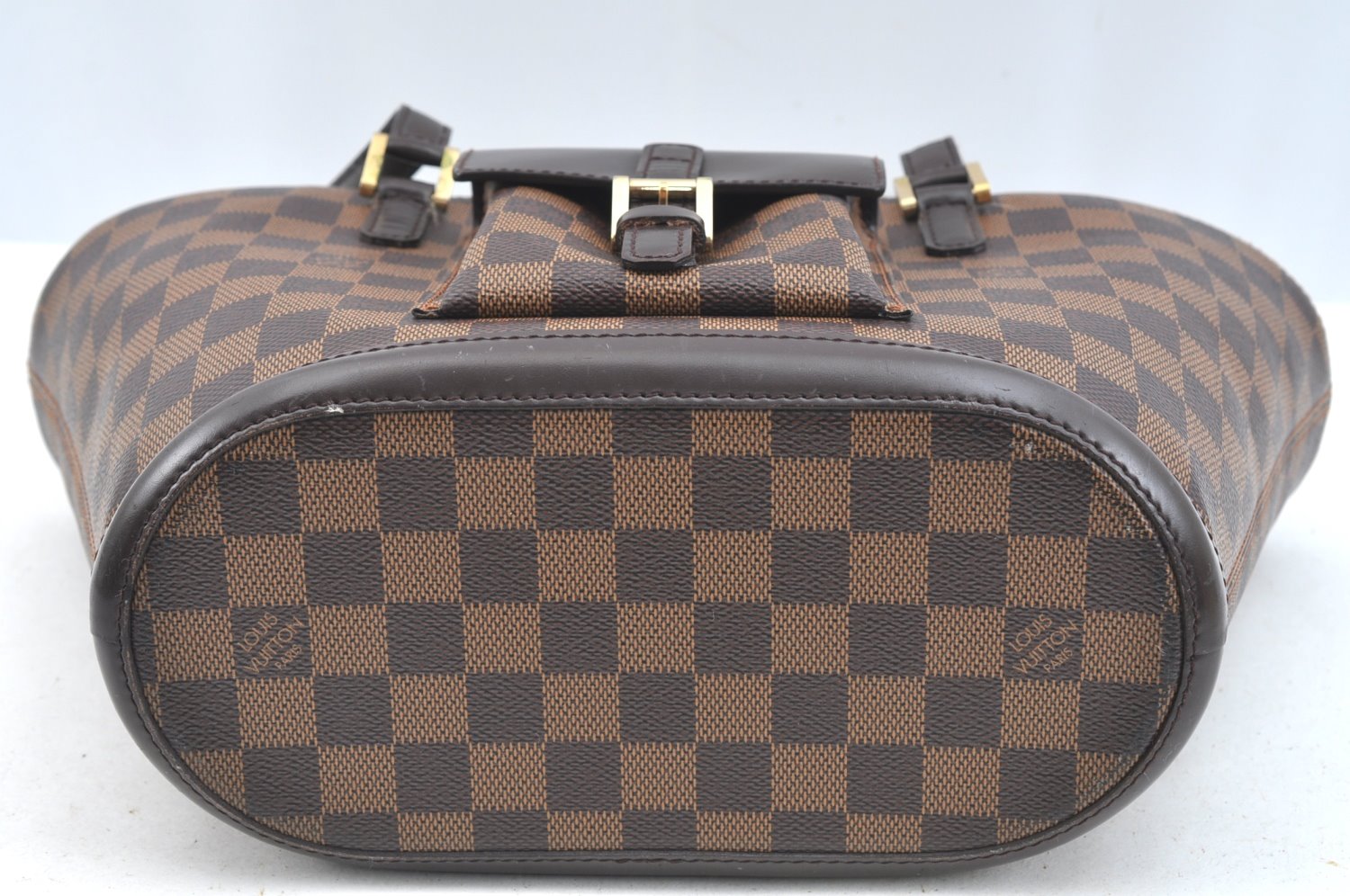 Authentic Louis Vuitton Damier Manosque PM Shoulder Tote Bag N51121 Junk 7477H