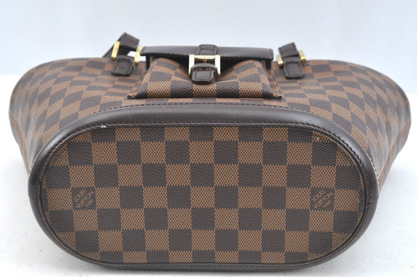 Authentic Louis Vuitton Damier Manosque PM Shoulder Tote Bag N51121 Junk 7477H