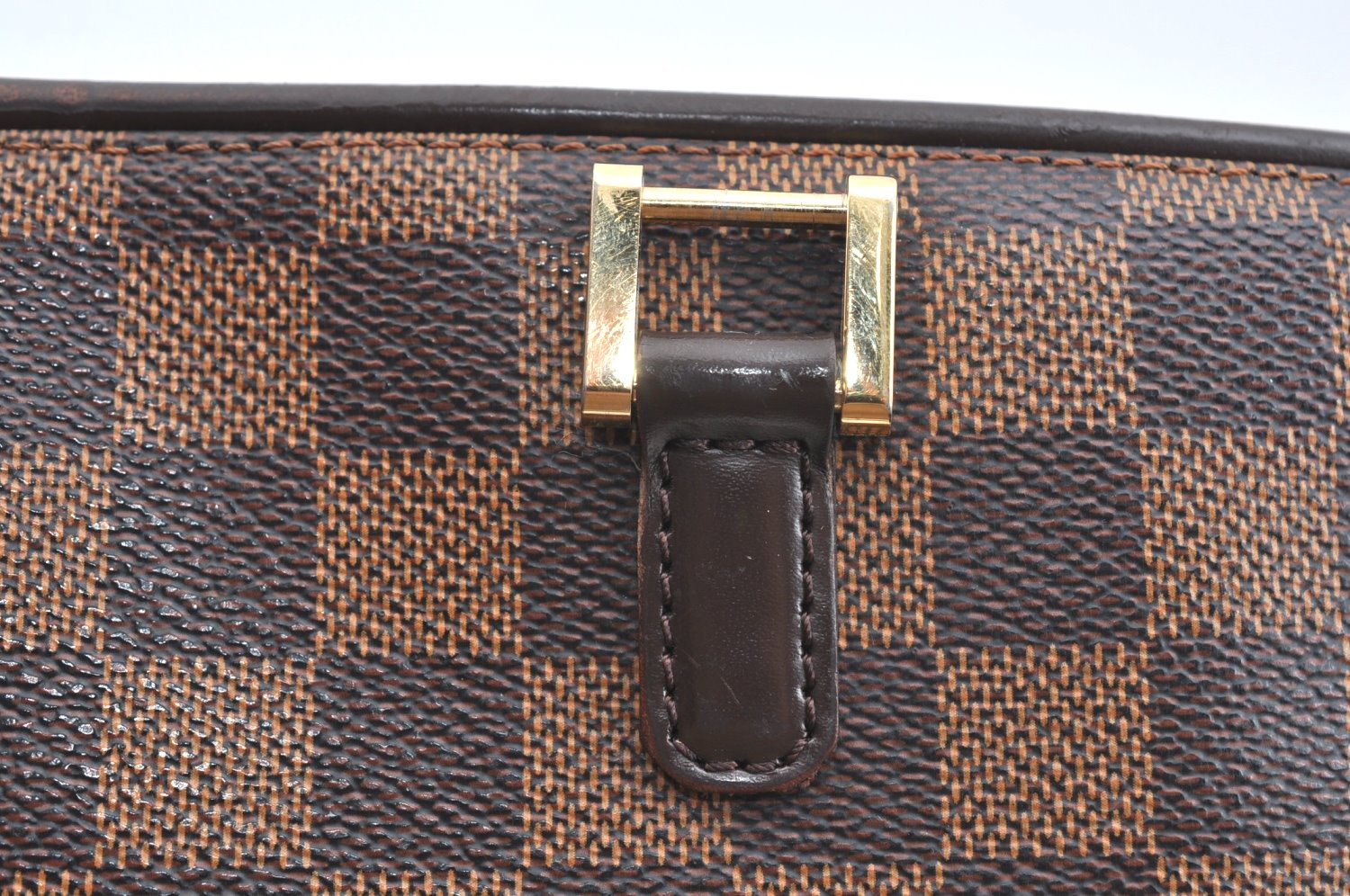 Authentic Louis Vuitton Damier Manosque PM Shoulder Tote Bag N51121 Junk 7477H