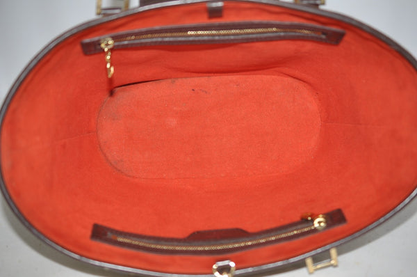 Authentic Louis Vuitton Damier Manosque PM Shoulder Tote Bag N51121 Junk 7477H