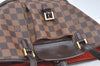 Authentic Louis Vuitton Damier Manosque PM Shoulder Tote Bag N51121 Junk 7477H