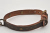 Authentic Louis Vuitton Monogram Collar Baxter PM Dog Collar M58072 LV 7477K