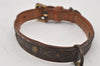 Authentic Louis Vuitton Monogram Collar Baxter PM Dog Collar M58072 LV 7477K